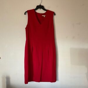 Banana Republic Size 12 Red Sleeveless Dress